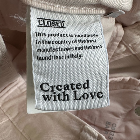 NWT Closed ''Baker'' Mid-Rise Jeans in Rose Quartz Pink Size 24 - Picture 10 of 16